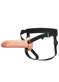 Полый страпон на ремнях 8’’ Hollow Silicone Strap-on - Pipedream - купить с доставкой в Армавире
