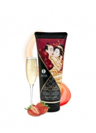 Массажный крем для тела с ароматом клубники и шампанского Sparkling Strawberry Wine - 200 мл. - Shunga - купить с доставкой в Армавире