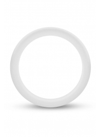 Белое люминесцентное эрекционное кольцо Silicone Glo Cock Ring - Blush Novelties - в Армавире купить с доставкой