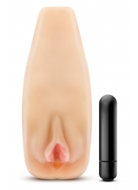 Мастурбатор-вагина с вибрацией Soft   Wet Natasha Realistic Beige Masturbator - Blush Novelties - в Армавире купить с доставкой