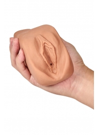 Маструбатор-вагина с вибрацией Soft   Wet Renata Realistic Tan Masturbator - Blush Novelties - в Армавире купить с доставкой