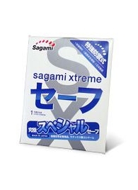 Презерватив Sagami Xtreme Ultrasafe с двойным количеством смазки - 1 шт. - Sagami - купить с доставкой в Армавире