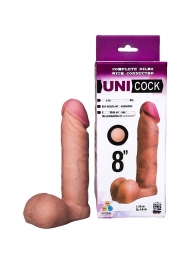 Фаллическая насадка для страпона UNICOCK 8  - 20 см. - LOVETOY (А-Полимер) - купить с доставкой в Армавире