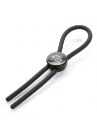 Тёмно-серое эрекционное кольцо с зажимом Again and Again Adjustable Cock Ring - Fifty Shades of Grey - в Армавире купить с доставкой