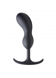 Черный массажер простаты с утяжелителями Premium Silicone Weighted Prostate Plug Large - 18,8 см. - XR Brands - в Армавире купить с доставкой