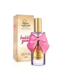 Разогревающее массажное масло Light My Fire Bubble Gum с ароматом бабл-гам - 100 мл. - Bijoux Indiscrets - купить с доставкой в Армавире
