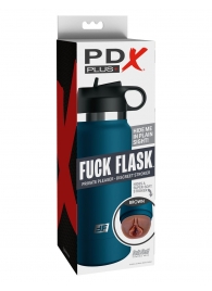 Смуглый мастурбатор-вагина в синей колбе F*ck Flask - Pipedream - в Армавире купить с доставкой