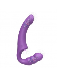 Фиолетовый безремневой страпон Straples Strap-On Dildo - Erokay - купить с доставкой в Армавире