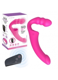 Розовый безремневой страпон Straples Strap-On Dildo - Erokay - купить с доставкой в Армавире