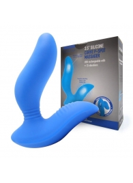 Синий вибромассажер простаты 3,5’’ Curve P-spot Massager - 12 см. - Erokay - в Армавире купить с доставкой