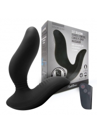 Черный вибромассажер простаты 3,5’’ Remote Control Curve P-spot Massager - 12 см. - Erokay - в Армавире купить с доставкой