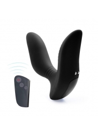 Черный вибромассажер простаты 3,5’’ Remote Control Curve P-spot Massager - 12 см. - Erokay - в Армавире купить с доставкой