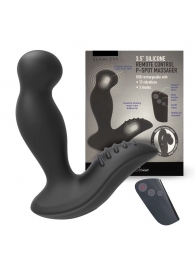 Черный вибромассажер простаты 3,5’’ Remote Control P-spot Massager - 12,5 см. - Erokay - в Армавире купить с доставкой