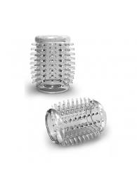 Прозрачная насадка с шипами STAY HARD COCK SLEEVE 01 CLEAR - Blush Novelties - в Армавире купить с доставкой