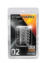 Прозрачная насадка на пенис с шишечками STAY HARD COCK SLEEVE 02 CLEAR - Blush Novelties - в Армавире купить с доставкой