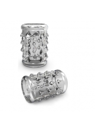 Прозрачная насадка с капельками STAY HARD COCK SLEEVE 05 CLEAR - Blush Novelties - в Армавире купить с доставкой
