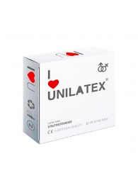 Ультратонкие презервативы Unilatex Ultra Thin - 3 шт. - Unilatex - купить с доставкой в Армавире