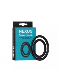 Черное двойное эрекционное кольцо Nexus Enduro Double - Nexus Range - в Армавире купить с доставкой