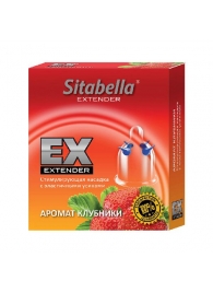 Стимулирующая насадка Sitabella Extender  Клубника - Sitabella - купить с доставкой в Армавире