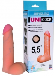Фаллическая насадка Харнесс UNICOCK 5,5  - 17 см. - LOVETOY (А-Полимер) - купить с доставкой в Армавире