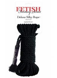 Черная веревка для фиксации Deluxe Silky Rope - 9,75 м. - Pipedream - купить с доставкой в Армавире