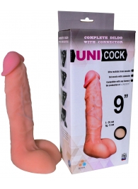 Фаллическая насадка Харнесс UNICOCK 9  - 24 см. - LOVETOY (А-Полимер) - купить с доставкой в Армавире