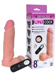 Фаллическая насадка Харнесс UNICOCK 8  с вибрацией - 20 см. - LOVETOY (А-Полимер) - купить с доставкой в Армавире