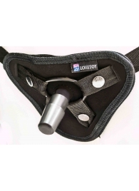 Страпон с 2 насадками и вибрацией UniStrap - 19 и 12 см. - LOVETOY (А-Полимер) - купить с доставкой в Армавире