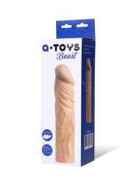 Насадка с ярко выраженной головкой и рельефным стволом - 19 см. - A-toys - в Армавире купить с доставкой