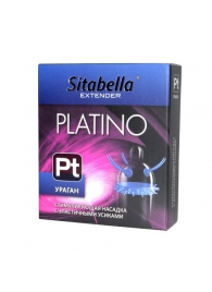Стимулирующая насадка с усиками и шипиками Platino  Ураган - Sitabella - купить с доставкой в Армавире