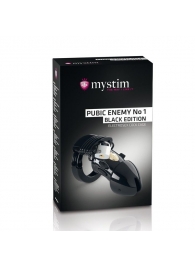 Пояс верности с электростимуляцией Mystim Pubic Enemy No1 Black Edition - MyStim - купить с доставкой в Армавире