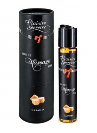 Массажное масло с ароматом карамели Huile de Massage Gourmande Caramel - 59 мл. - Plaisir Secret - купить с доставкой в Армавире