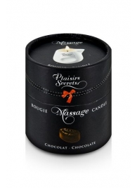 Массажная свеча с ароматом шоколада Bougie de Massage Gourmande Chocolat - 80 мл. - Plaisir Secret - купить с доставкой в Армавире