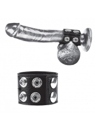 Ремень на член и мошонку 1.5  Cock Ring With Ball Strap - BlueLine - купить с доставкой в Армавире