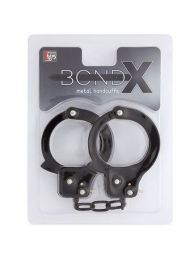 Чёрные наручники из листового металла BONDX METAL CUFFS BLACK - Dream Toys - купить с доставкой в Армавире