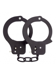 Чёрные наручники из листового металла BONDX METAL CUFFS BLACK - Dream Toys - купить с доставкой в Армавире