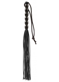 Чёрная мини-плеть из резины Rubber Mini Whip - 22 см. - Blush Novelties - купить с доставкой в Армавире