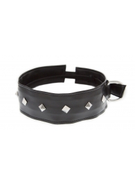 Полиуретановый ошейник с пуклями Collar with Studs - Blush Novelties - купить с доставкой в Армавире