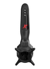Чёрный вибростимулятор для головки члена с эффектом всасывания Vibrating Roto-Sucker - Pipedream - в Армавире купить с доставкой