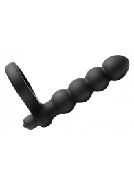 Насадка для двойного проникновения Double Fun Cock Ring with Double Penetration Vibe - XR Brands - в Армавире купить с доставкой