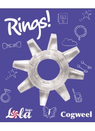 Прозрачное эрекционное кольцо Rings Cogweel - Lola Games - в Армавире купить с доставкой