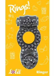 Чёрное эрекционное кольцо Rings Ringer - Lola Games - в Армавире купить с доставкой