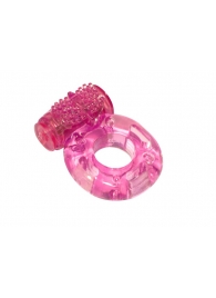 Розовое эрекционное кольцо с вибрацией Rings Axle-pin - Lola Games - в Армавире купить с доставкой