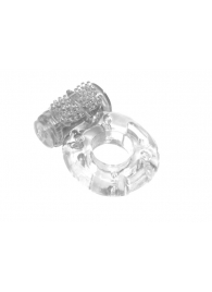 Прозрачное эрекционное кольцо с вибрацией Rings Axle-pin - Lola Games - в Армавире купить с доставкой