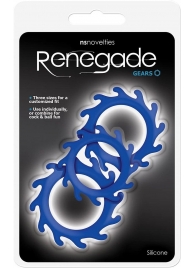 Набор из 3 синих эрекционных колец Renegade Gears - NS Novelties - в Армавире купить с доставкой