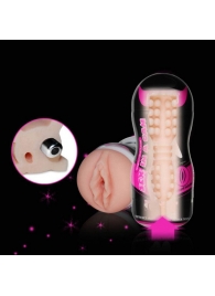 Мастурбатор-вагина Sex In A Can Vibra Vagina Tunnel - Lovetoy - в Армавире купить с доставкой