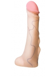 Реалистичная насадка с мошонкой REAL Standard - 18 см. - LOVETOY (А-Полимер) - купить с доставкой в Армавире