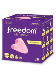 Женские гигиенические тампоны без веревочки FREEDOM mini - 3 шт. - Freedom - купить с доставкой в Армавире