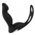 Черный вибромассажер простаты P-PLEASER W ERECTION ENHANCE - Dream Toys - в Армавире купить с доставкой