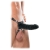 Чёрный полый страпон 7  Silicone Hollow Strap-On - 18 см. - Pipedream - купить с доставкой в Армавире